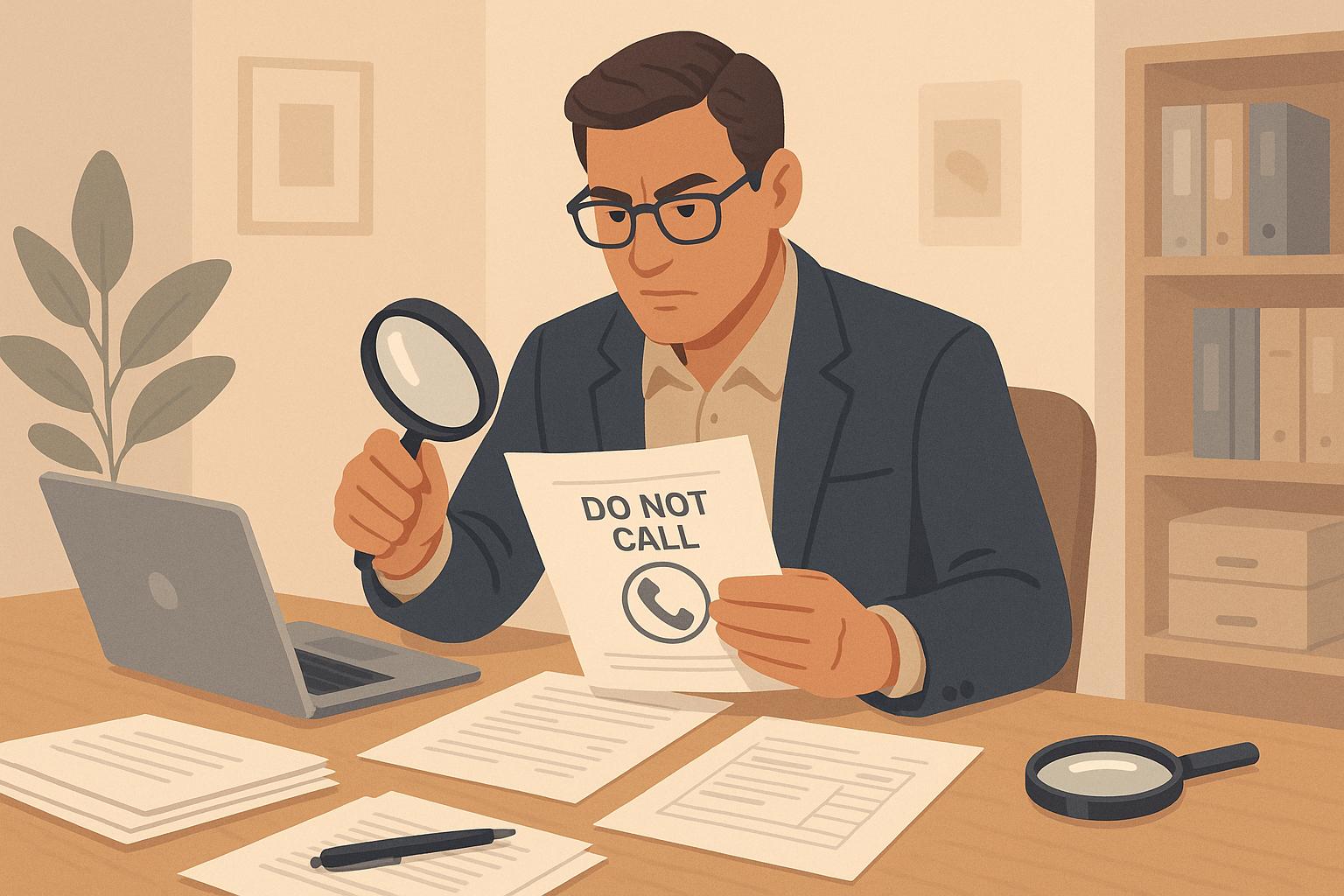Legal Investigation Process for Telemarketing Violations