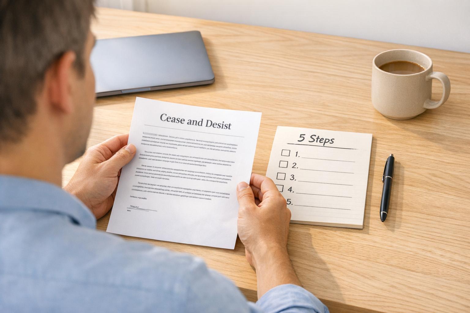 5 Steps to Respond to a Cease and Desist Letter